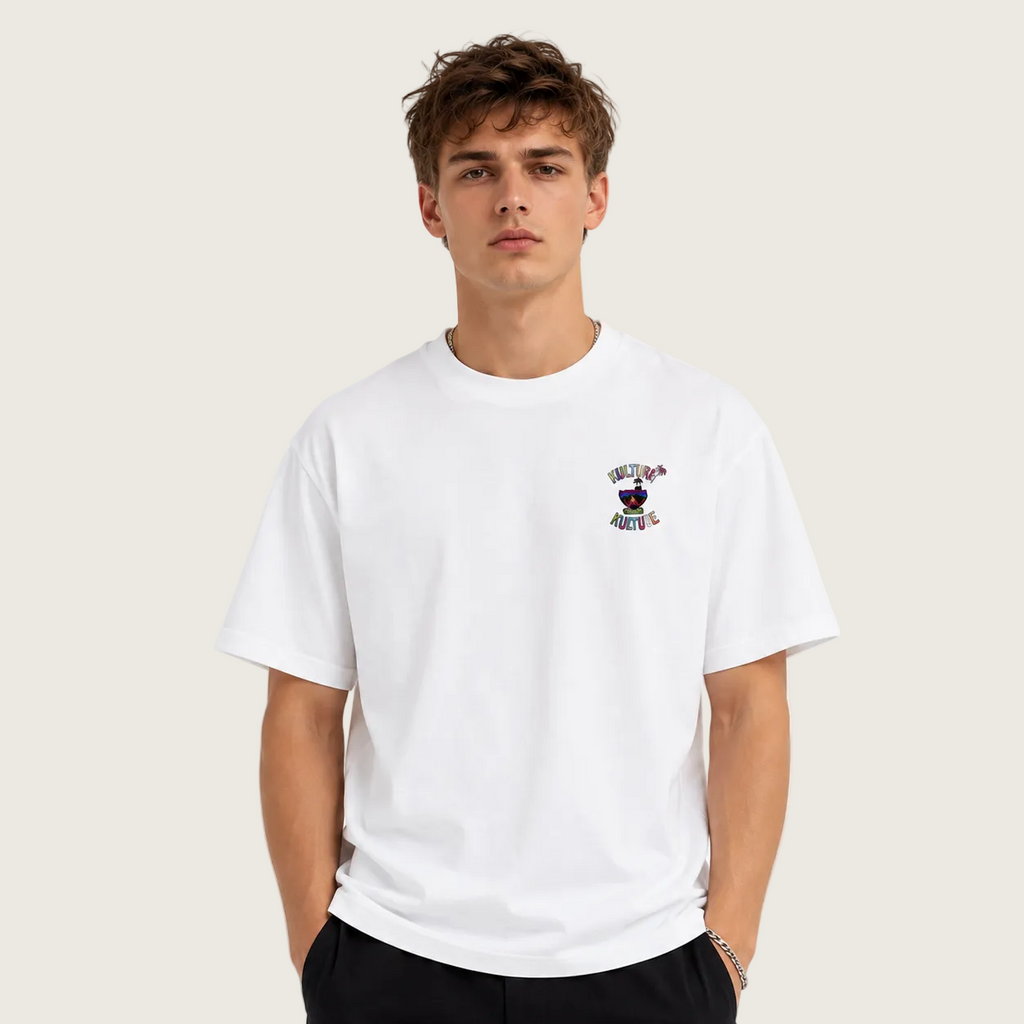 Kulture Unity Oversized Tee – White