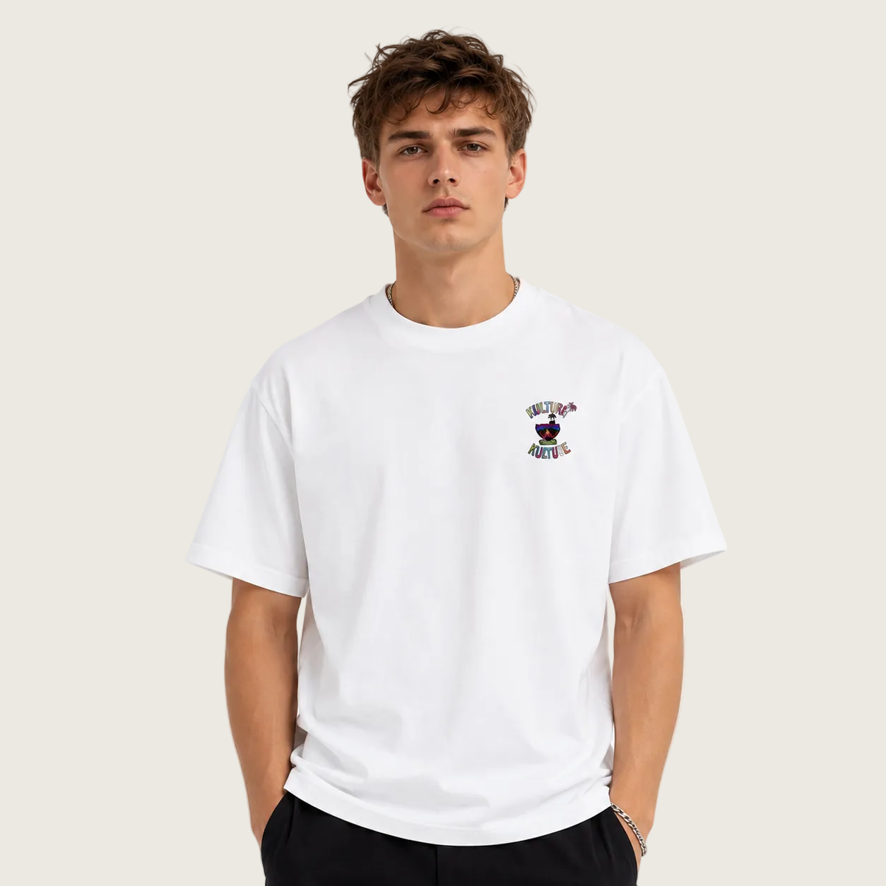 Kulture Unity Oversized Tee – White