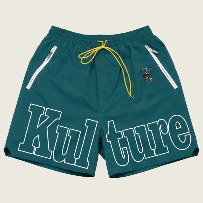 Kulture Teal Swim & Leisure Shorts